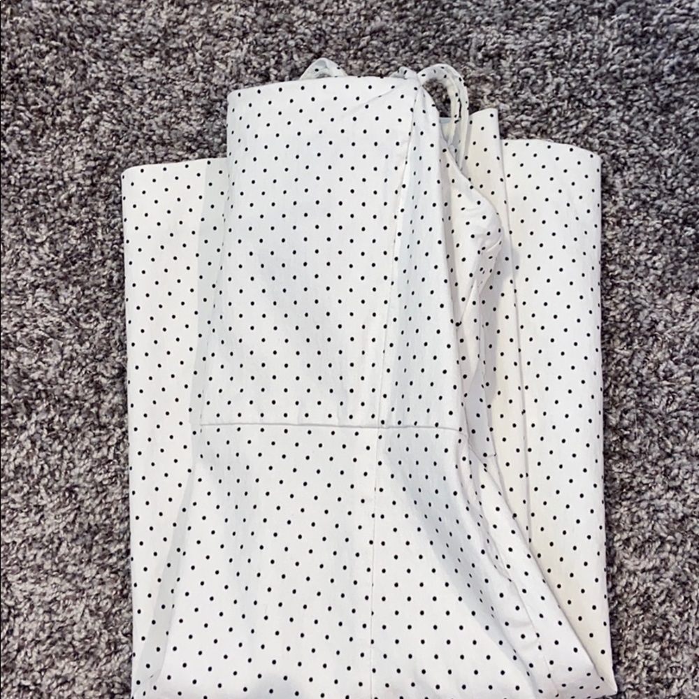 🦃🌸White & black polka dot dress🌸 - Picture 4 of 4